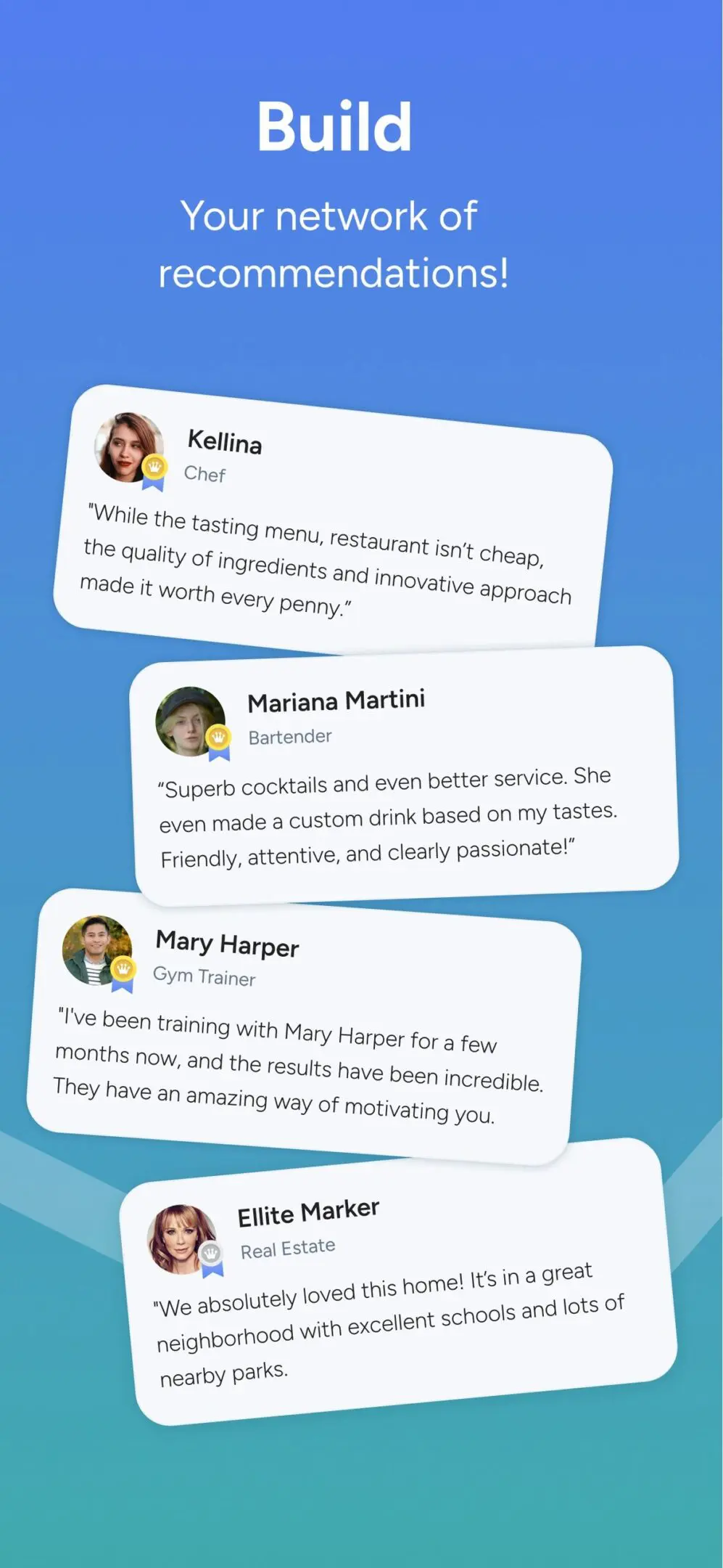 recommendations from the Rec app